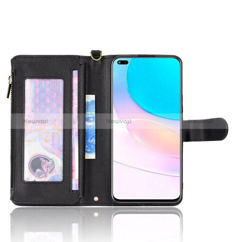 Leather Case Stands Flip Cover Holder BY2 for Huawei Nova 8i