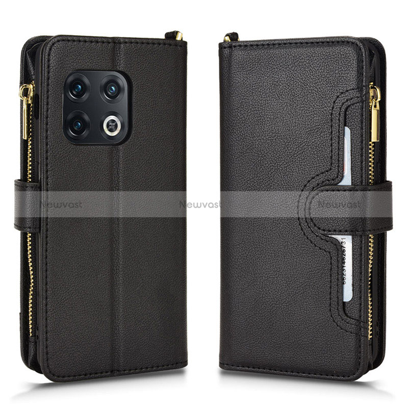 Leather Case Stands Flip Cover Holder BY2 for OnePlus 10 Pro 5G