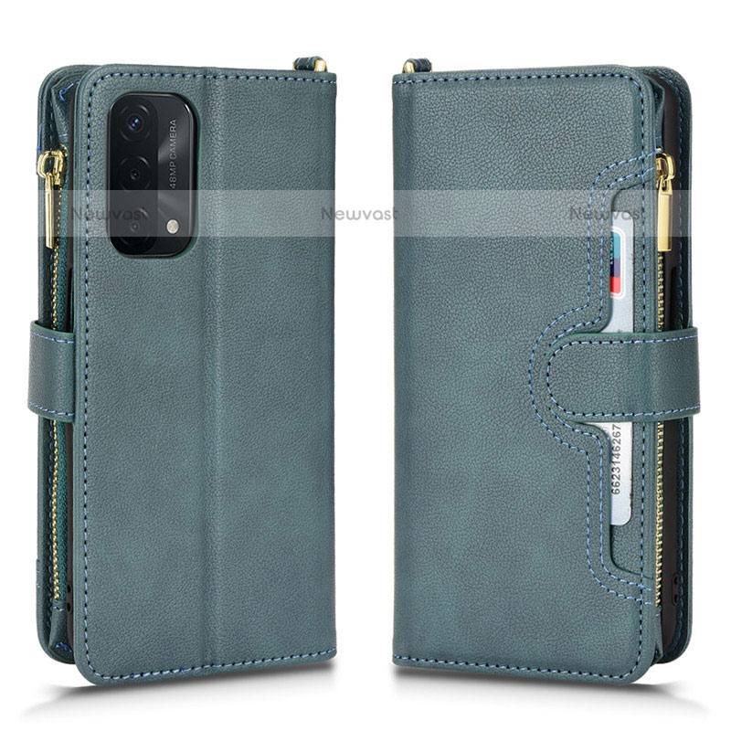 Leather Case Stands Flip Cover Holder BY2 for OnePlus Nord N200 5G