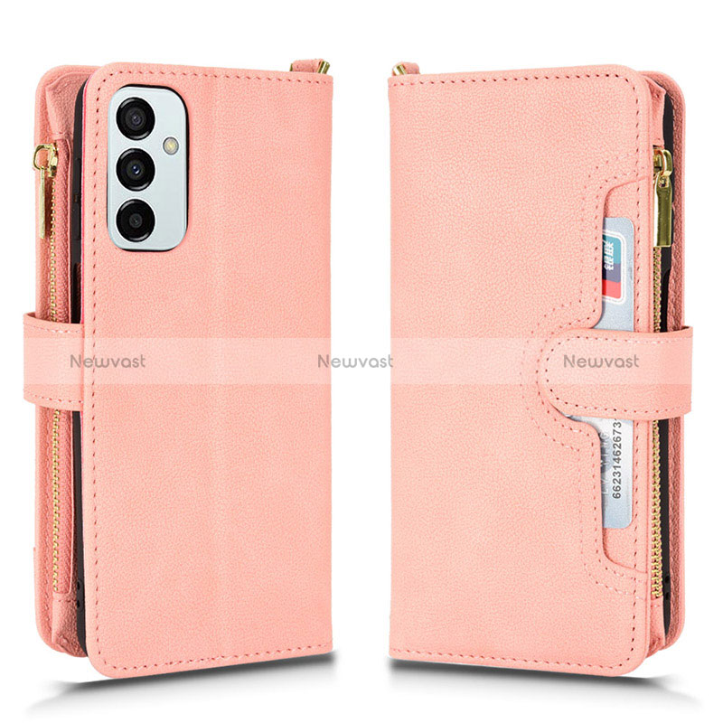 Leather Case Stands Flip Cover Holder BY2 for Samsung Galaxy M23 5G