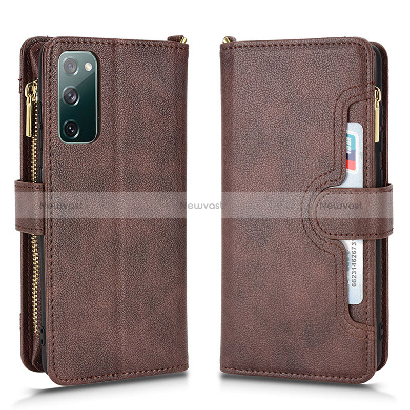 Leather Case Stands Flip Cover Holder BY2 for Samsung Galaxy S20 Lite 5G