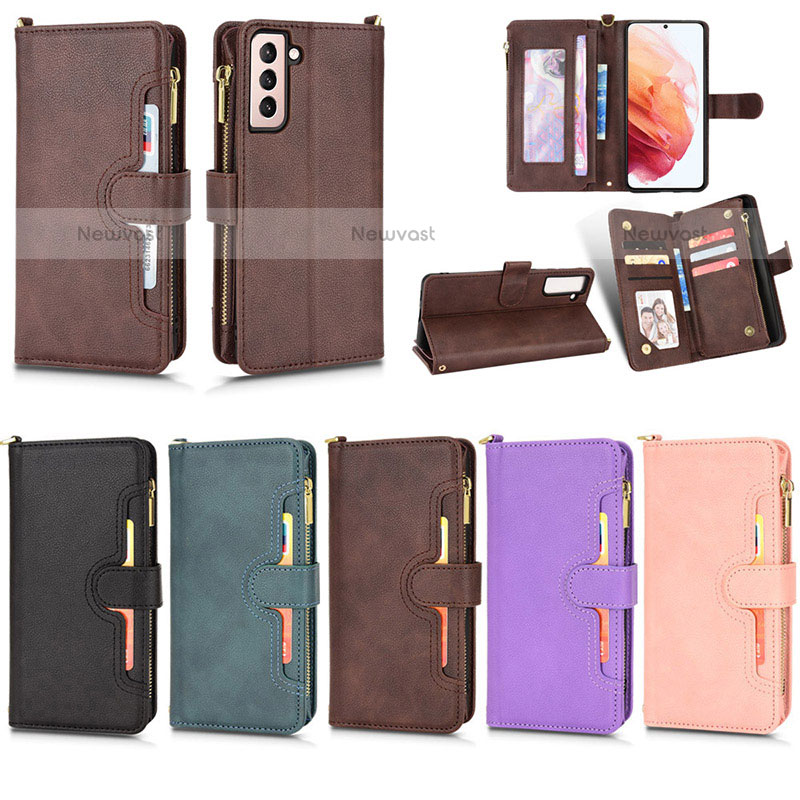 Leather Case Stands Flip Cover Holder BY2 for Samsung Galaxy S23 5G