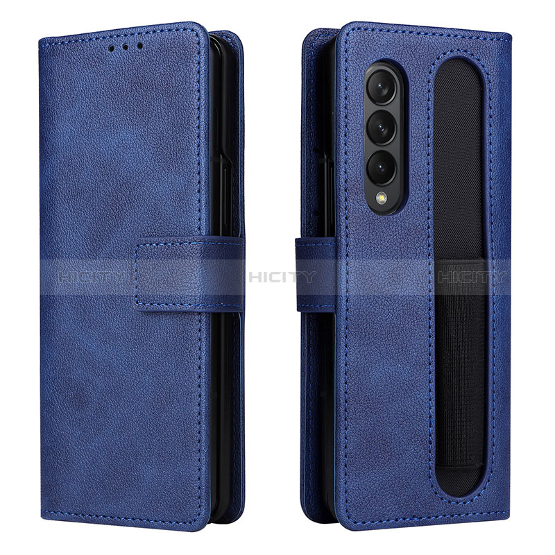 Leather Case Stands Flip Cover Holder BY2 for Samsung Galaxy Z Fold4 5G