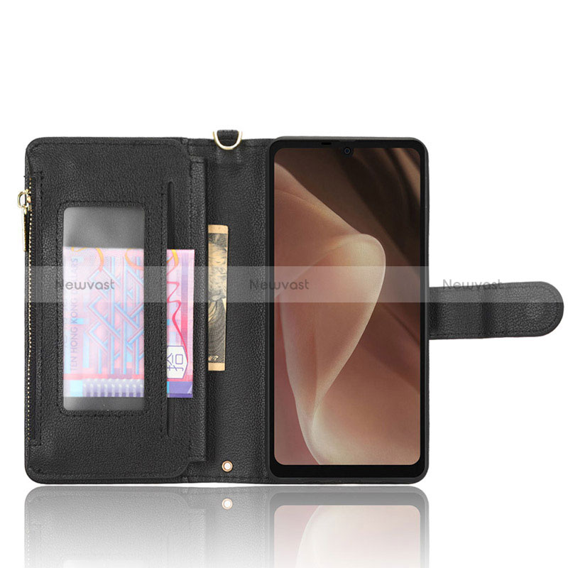 Leather Case Stands Flip Cover Holder BY2 for Sharp Aquos Sense7