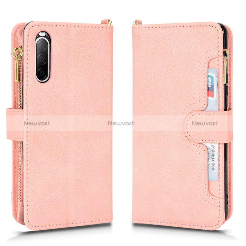 Leather Case Stands Flip Cover Holder BY2 for Sony Xperia 10 II