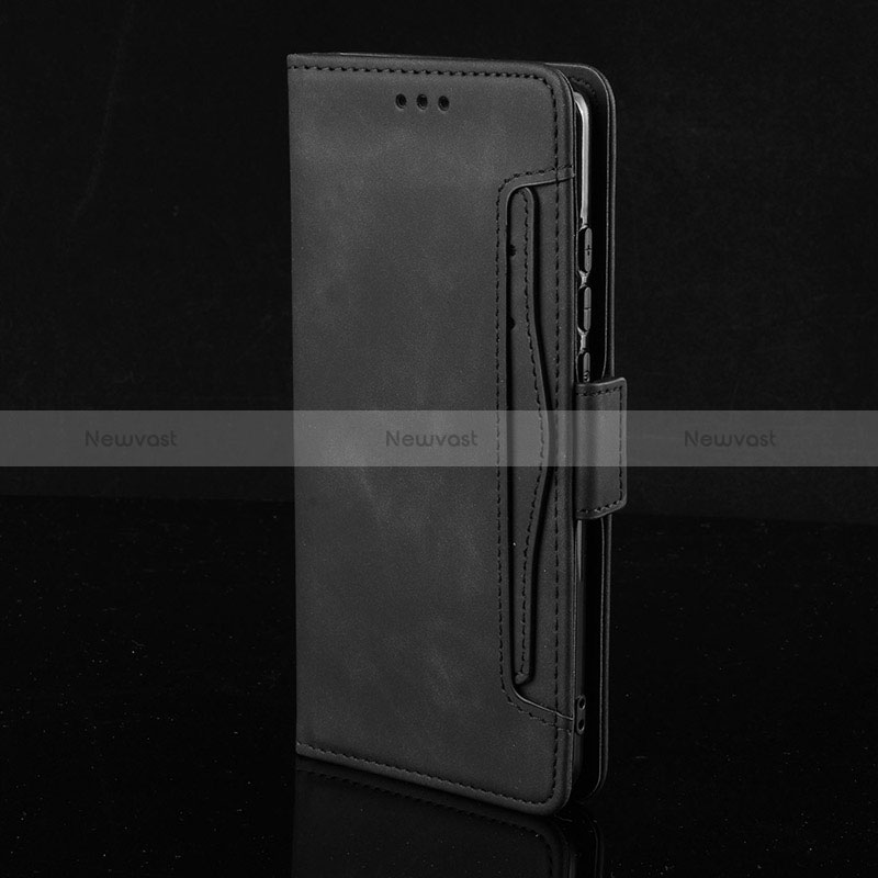 Leather Case Stands Flip Cover Holder BY2 for Xiaomi Mi 12 Lite NE 5G Black