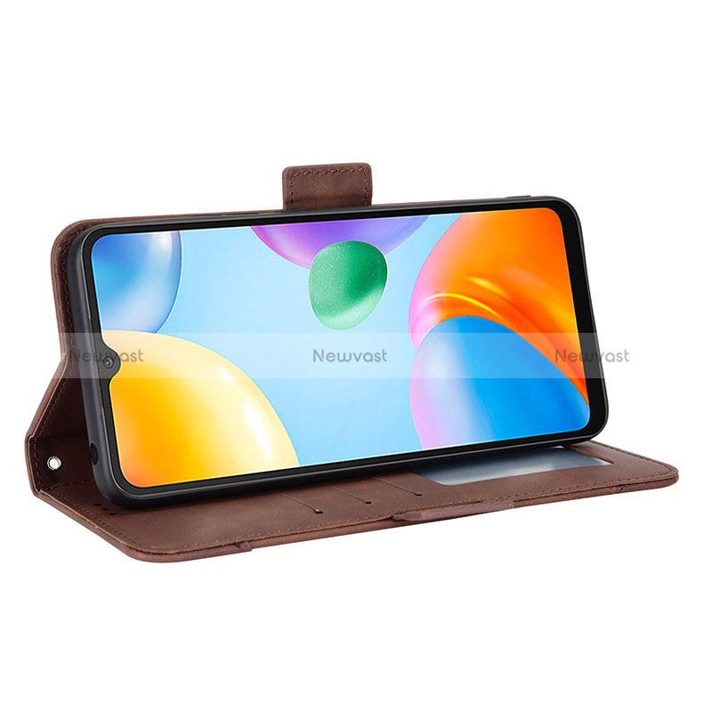 Leather Case Stands Flip Cover Holder BY2 for Xiaomi Redmi 10C 4G