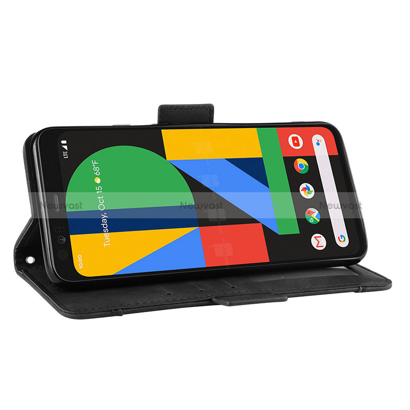 Leather Case Stands Flip Cover Holder BY3 for Google Pixel 4