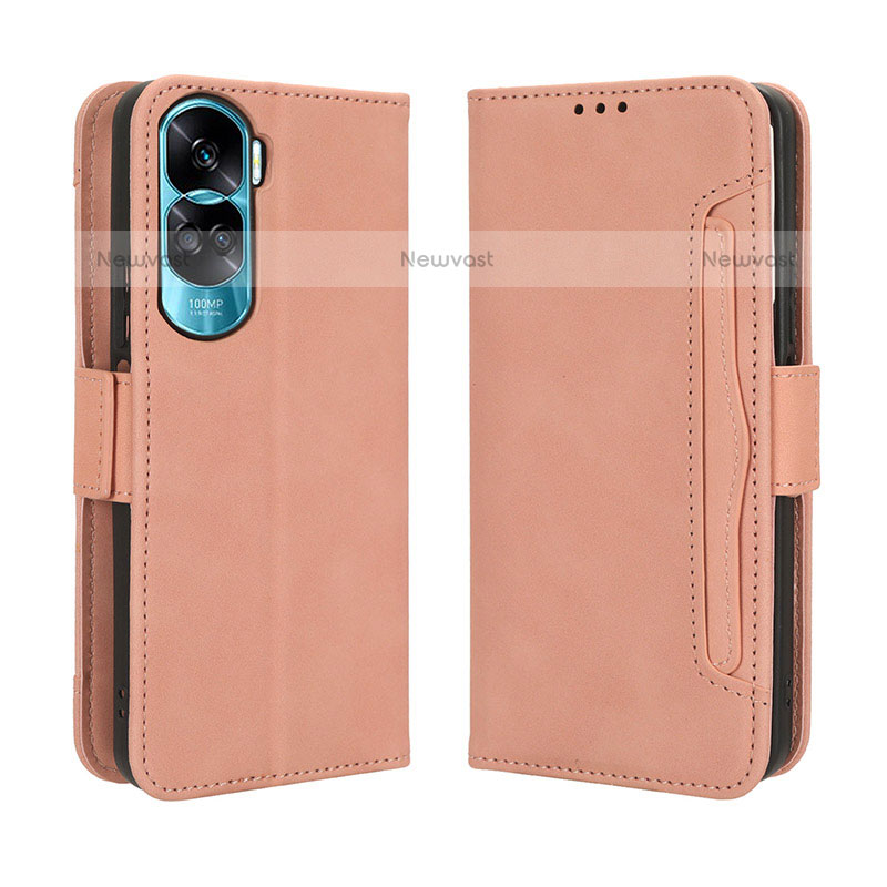 Leather Case Stands Flip Cover Holder BY3 for Huawei Honor 90 Lite 5G