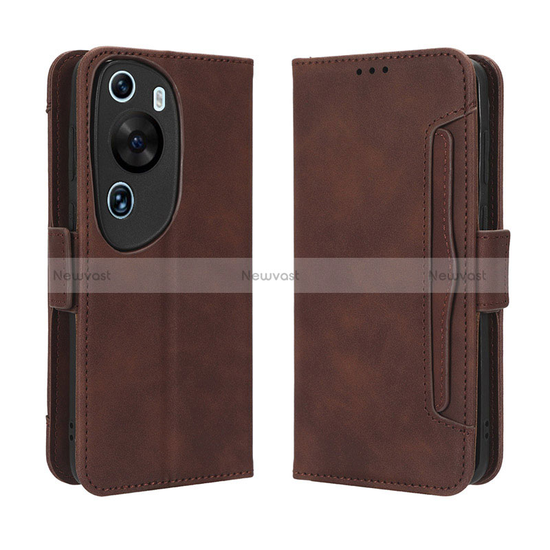 Leather Case Stands Flip Cover Holder BY3 for Huawei P60 Art