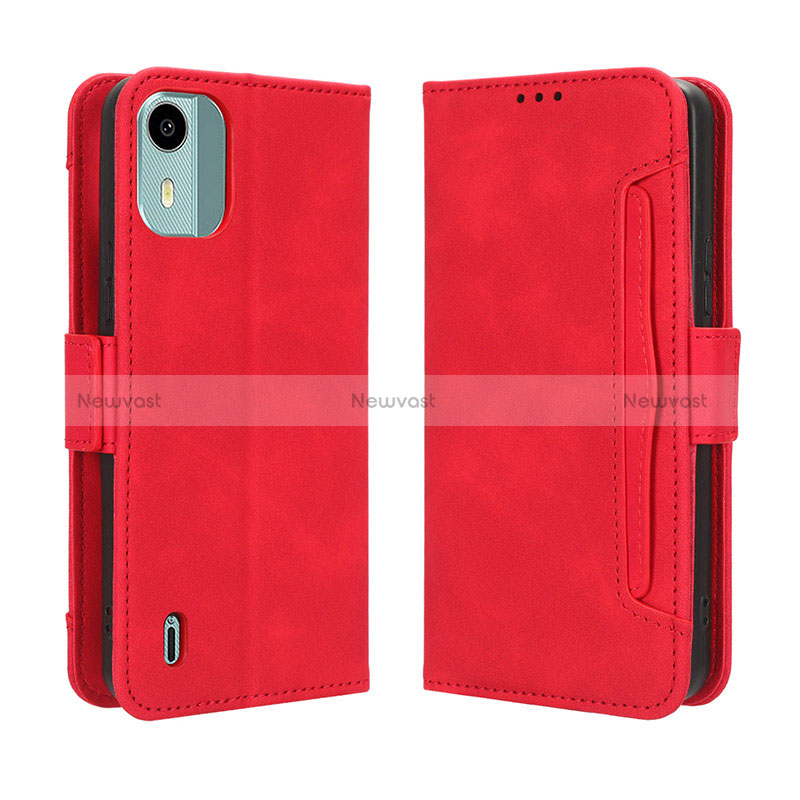 Leather Case Stands Flip Cover Holder BY3 for Nokia C12