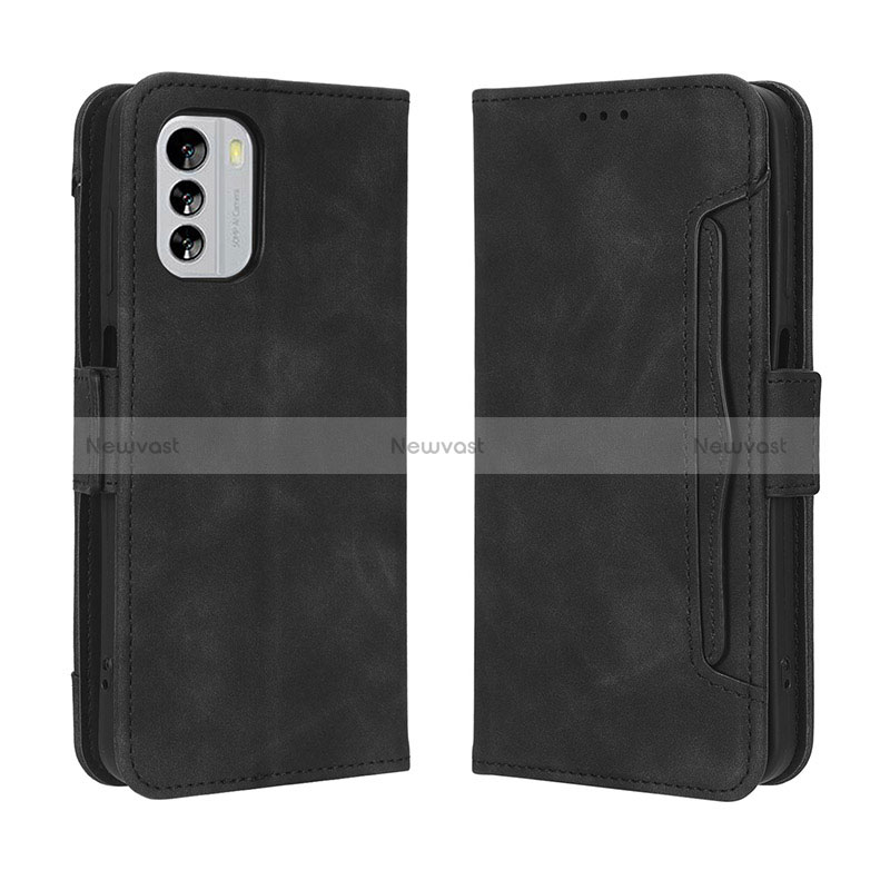 Leather Case Stands Flip Cover Holder BY3 for Nokia G60 5G