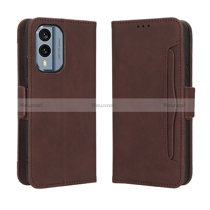 Leather Case Stands Flip Cover Holder BY3 for Nokia X30 5G