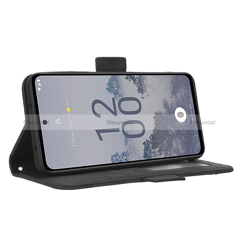 Leather Case Stands Flip Cover Holder BY3 for Nokia X30 5G