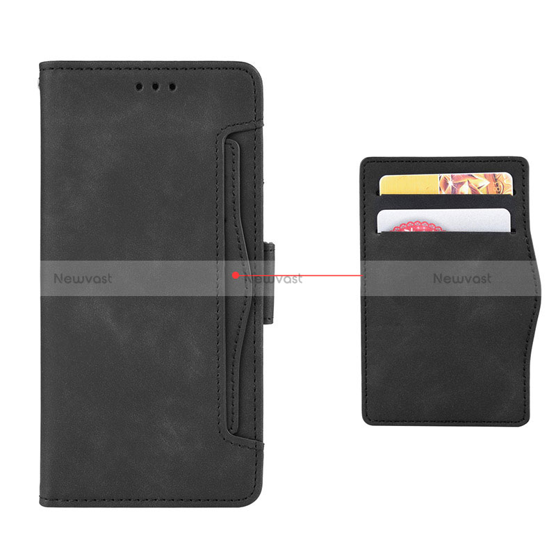 Leather Case Stands Flip Cover Holder BY3 for Oppo A58 5G