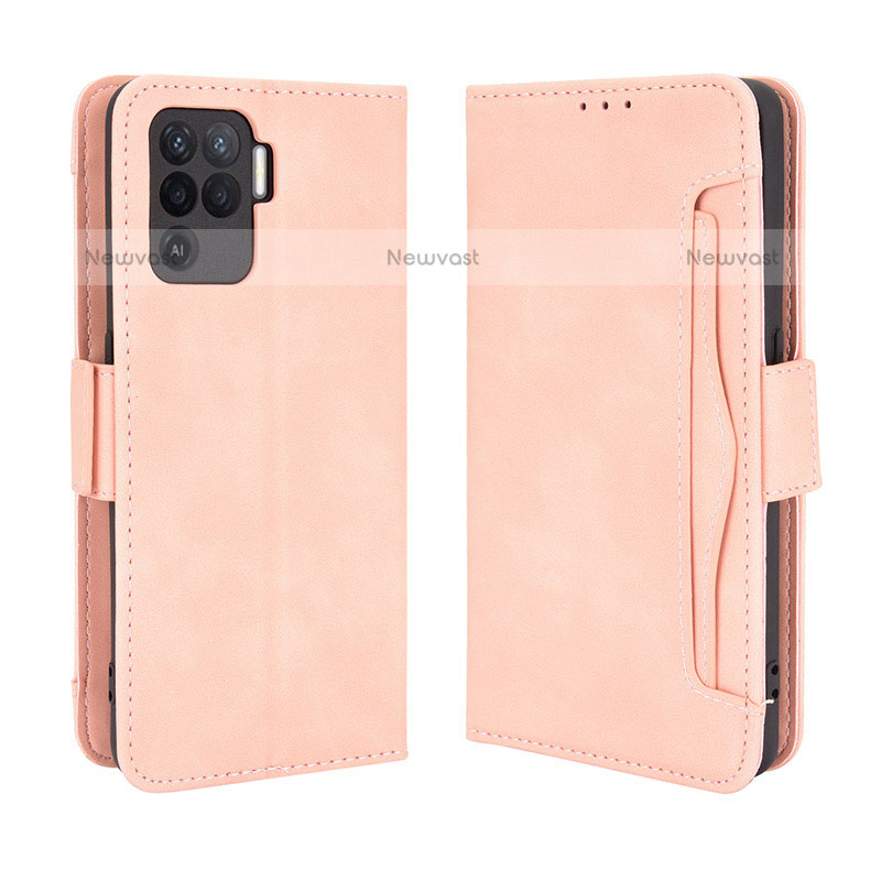 Leather Case Stands Flip Cover Holder BY3 for Oppo A94 4G