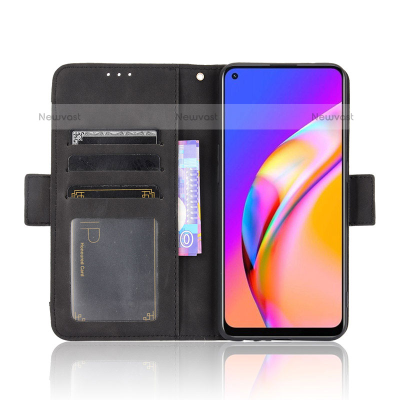 Leather Case Stands Flip Cover Holder BY3 for Oppo A94 4G