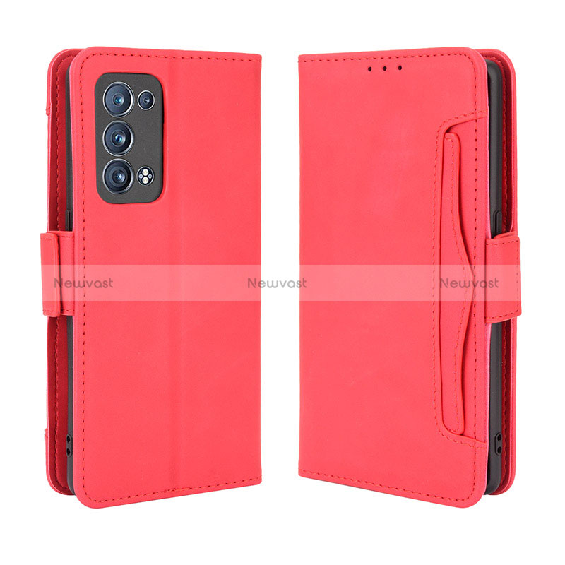 Leather Case Stands Flip Cover Holder BY3 for Oppo Reno6 Pro+ Plus 5G