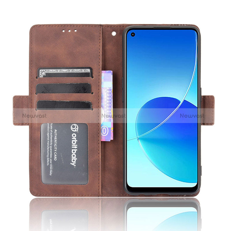 Leather Case Stands Flip Cover Holder BY3 for Oppo Reno6 Z 5G