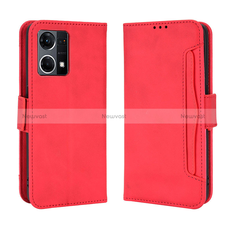 Leather Case Stands Flip Cover Holder BY3 for Oppo Reno7 4G