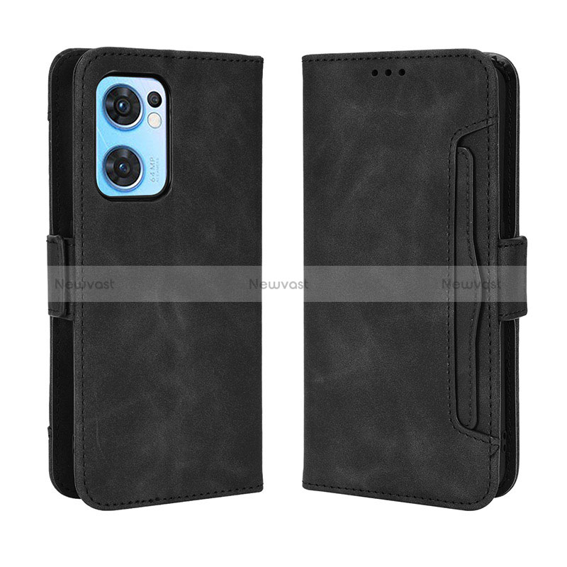 Leather Case Stands Flip Cover Holder BY3 for Oppo Reno7 5G