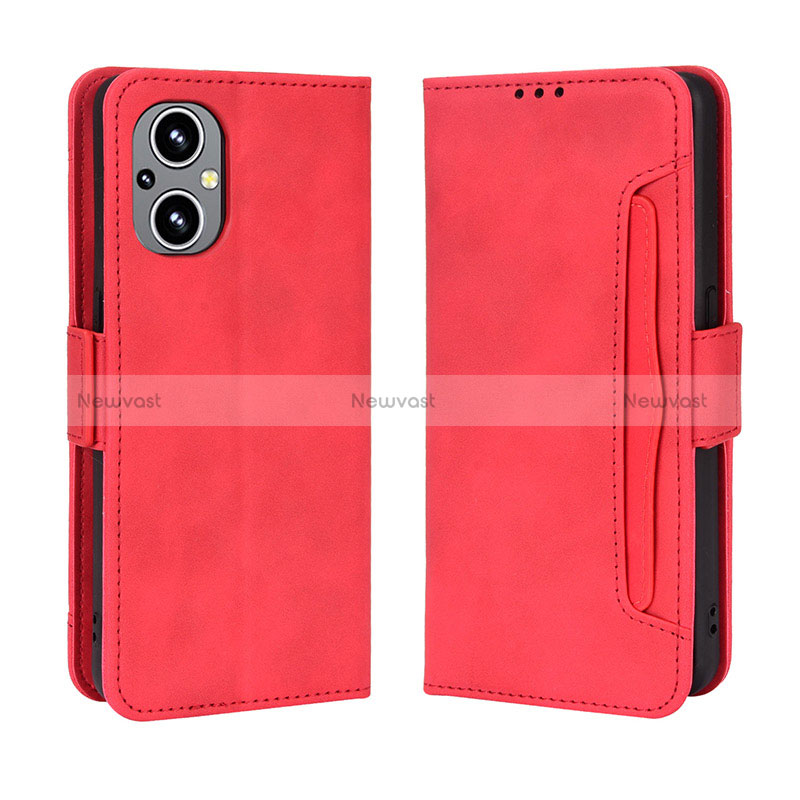 Leather Case Stands Flip Cover Holder BY3 for Oppo Reno8 Lite 5G