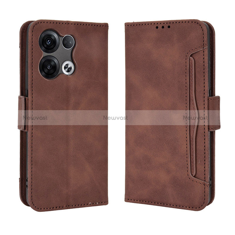 Leather Case Stands Flip Cover Holder BY3 for Oppo Reno8 Pro 5G