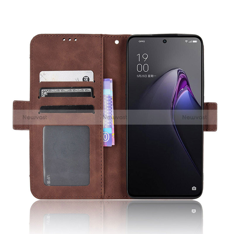 Leather Case Stands Flip Cover Holder BY3 for Oppo Reno8 Pro+ Plus 5G