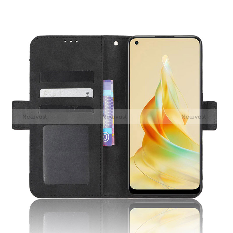 Leather Case Stands Flip Cover Holder BY3 for Oppo Reno8 T 4G