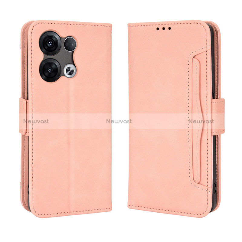 Leather Case Stands Flip Cover Holder BY3 for Oppo Reno9 Pro 5G