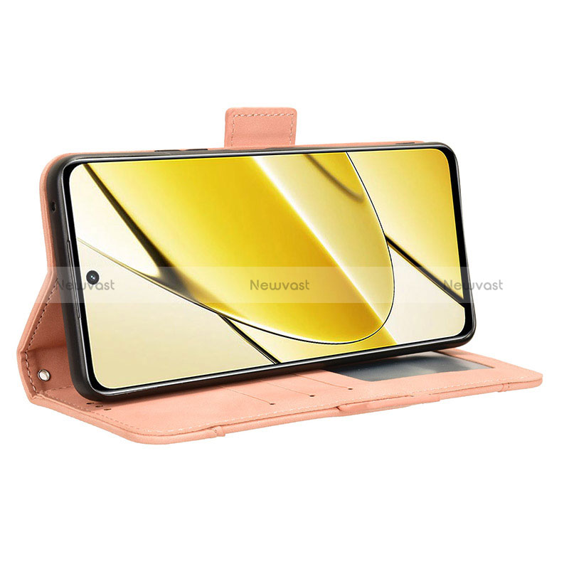 Leather Case Stands Flip Cover Holder BY3 for Realme 11 5G