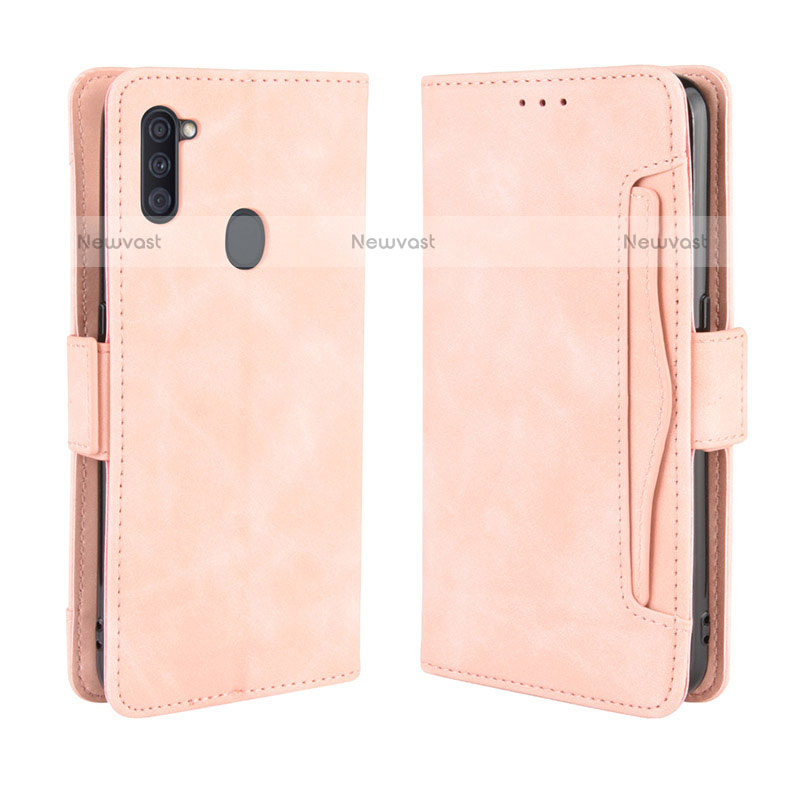 Leather Case Stands Flip Cover Holder BY3 for Samsung Galaxy A11