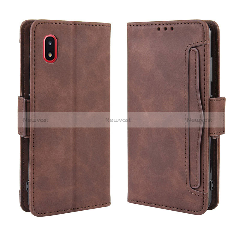 Leather Case Stands Flip Cover Holder BY3 for Samsung Galaxy A21 SC-42A
