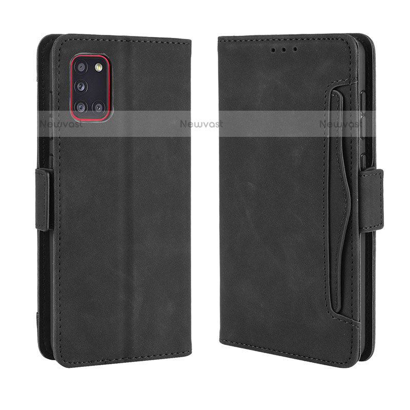 Leather Case Stands Flip Cover Holder BY3 for Samsung Galaxy A31