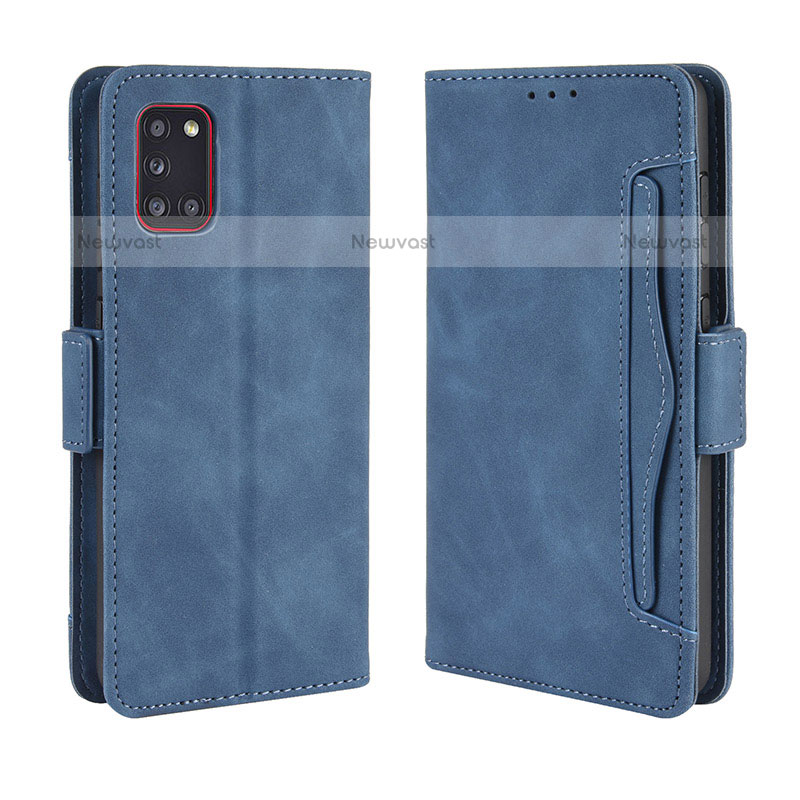 Leather Case Stands Flip Cover Holder BY3 for Samsung Galaxy A31