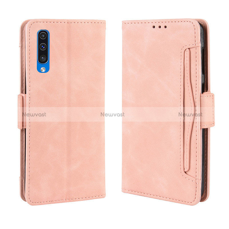Leather Case Stands Flip Cover Holder BY3 for Samsung Galaxy A50