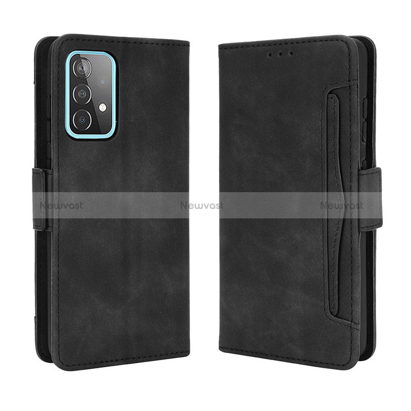 Leather Case Stands Flip Cover Holder BY3 for Samsung Galaxy A52 5G