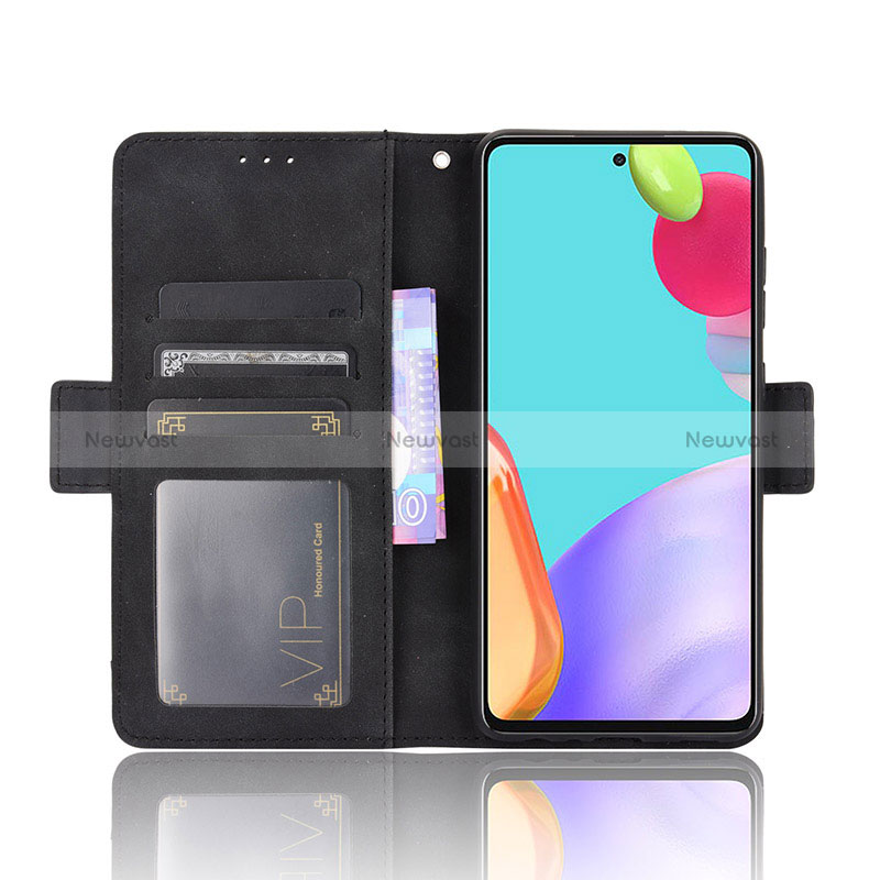 Leather Case Stands Flip Cover Holder BY3 for Samsung Galaxy A52 5G