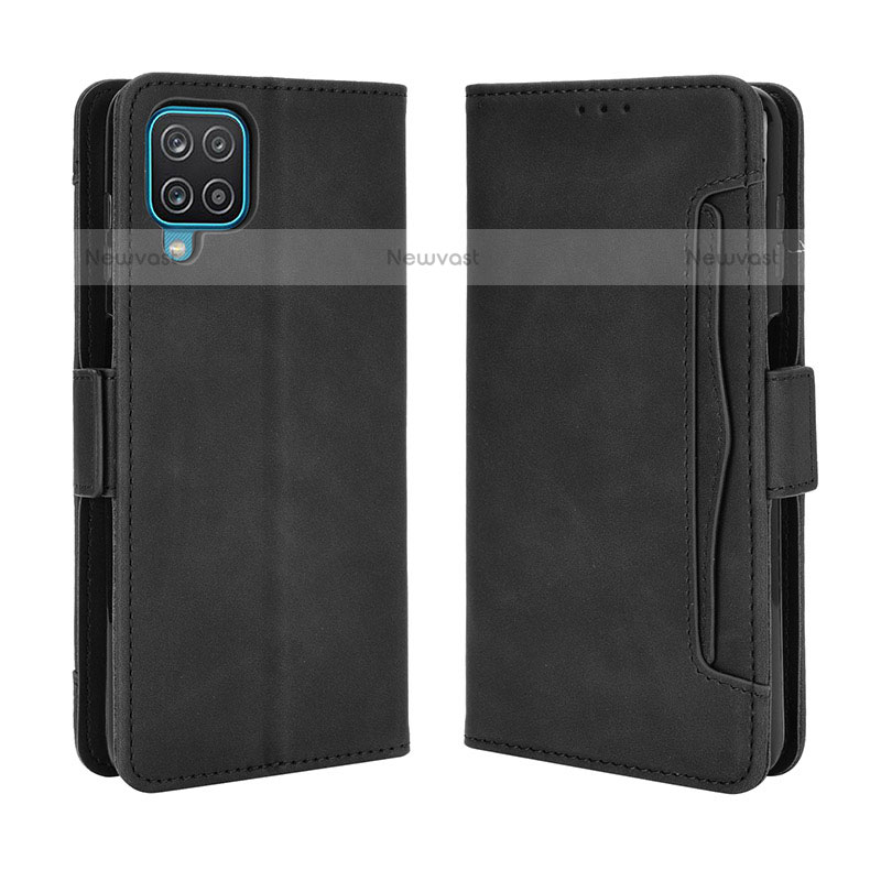 Leather Case Stands Flip Cover Holder BY3 for Samsung Galaxy F12