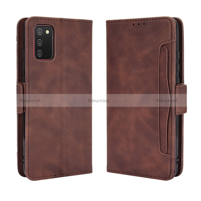 Leather Case Stands Flip Cover Holder BY3 for Samsung Galaxy M02s