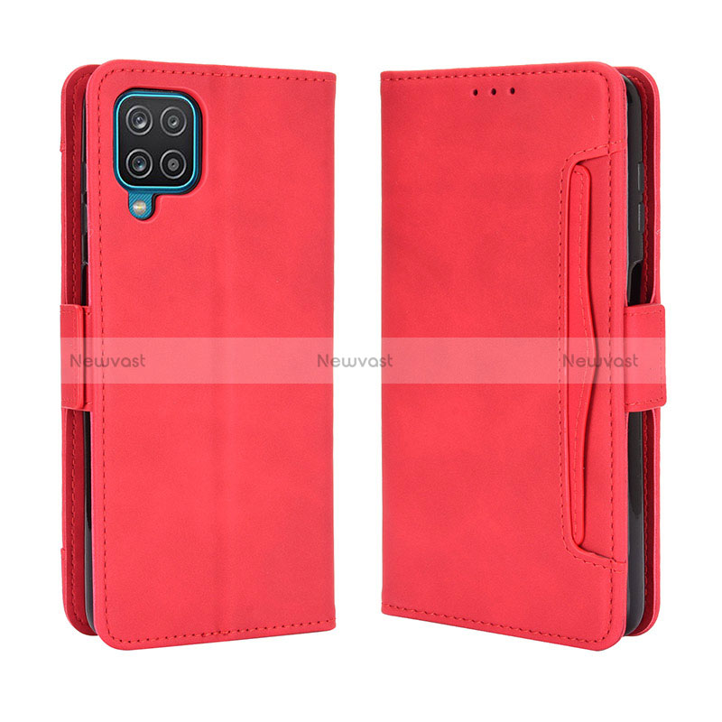 Leather Case Stands Flip Cover Holder BY3 for Samsung Galaxy M12