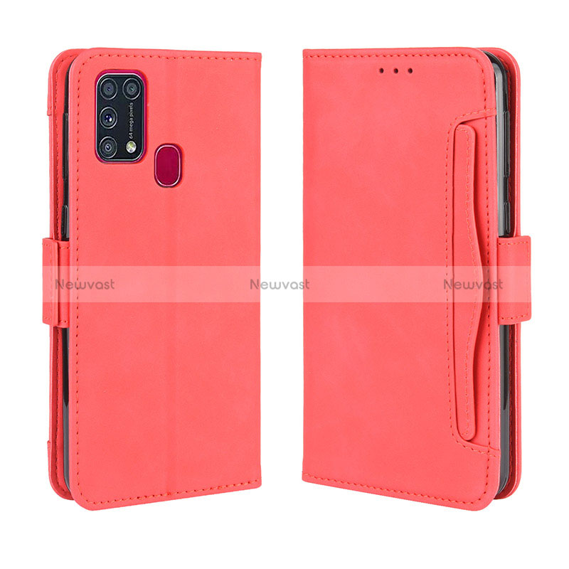 Leather Case Stands Flip Cover Holder BY3 for Samsung Galaxy M21s