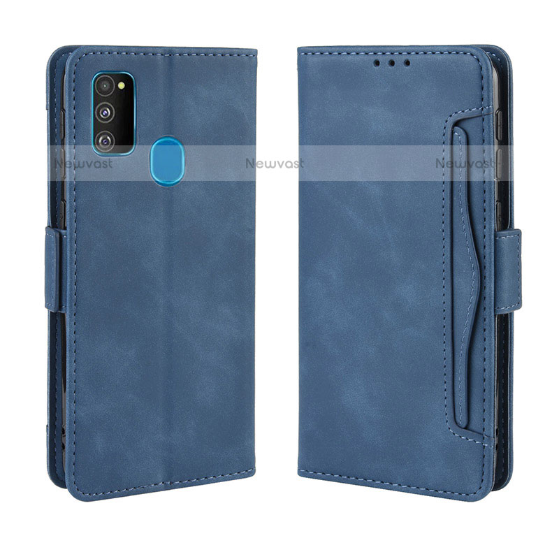 Leather Case Stands Flip Cover Holder BY3 for Samsung Galaxy M30s