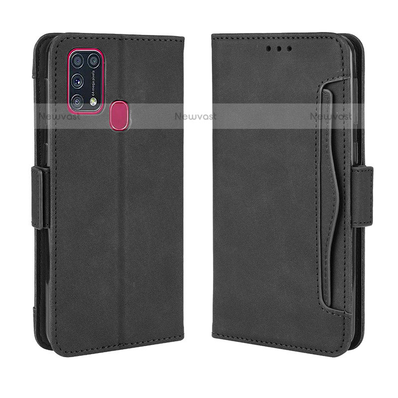 Leather Case Stands Flip Cover Holder BY3 for Samsung Galaxy M31 Prime Edition