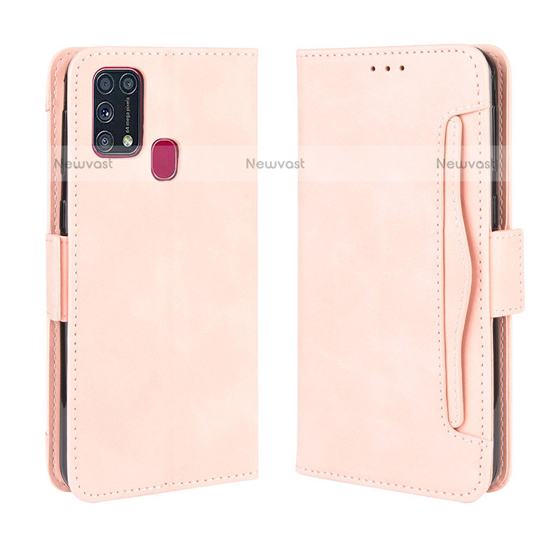 Leather Case Stands Flip Cover Holder BY3 for Samsung Galaxy M31 Prime Edition