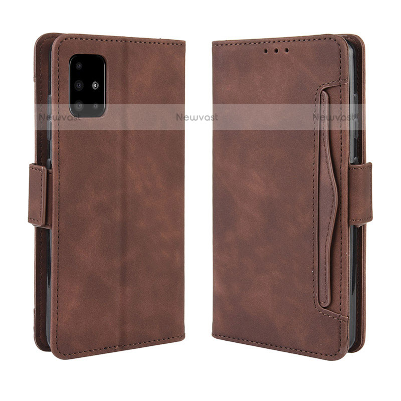 Leather Case Stands Flip Cover Holder BY3 for Samsung Galaxy M51