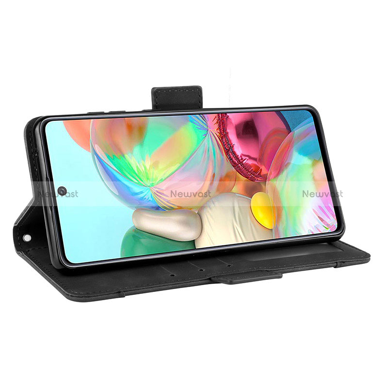 Leather Case Stands Flip Cover Holder BY3 for Samsung Galaxy M60s