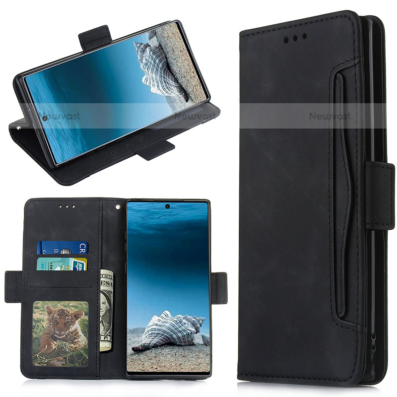 Leather Case Stands Flip Cover Holder BY3 for Samsung Galaxy Note 10 Plus 5G