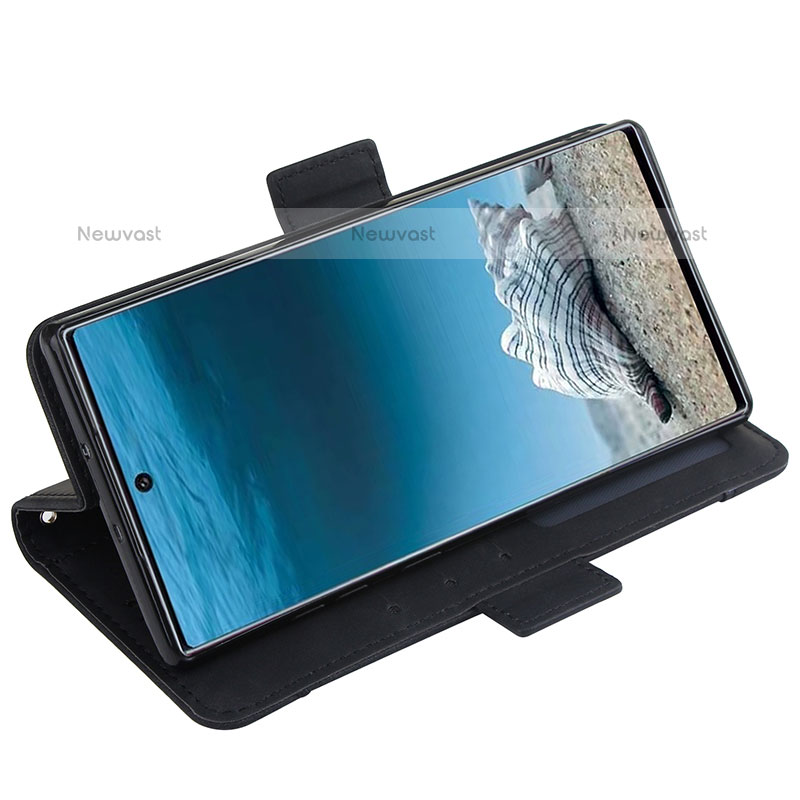 Leather Case Stands Flip Cover Holder BY3 for Samsung Galaxy Note 10 Plus 5G