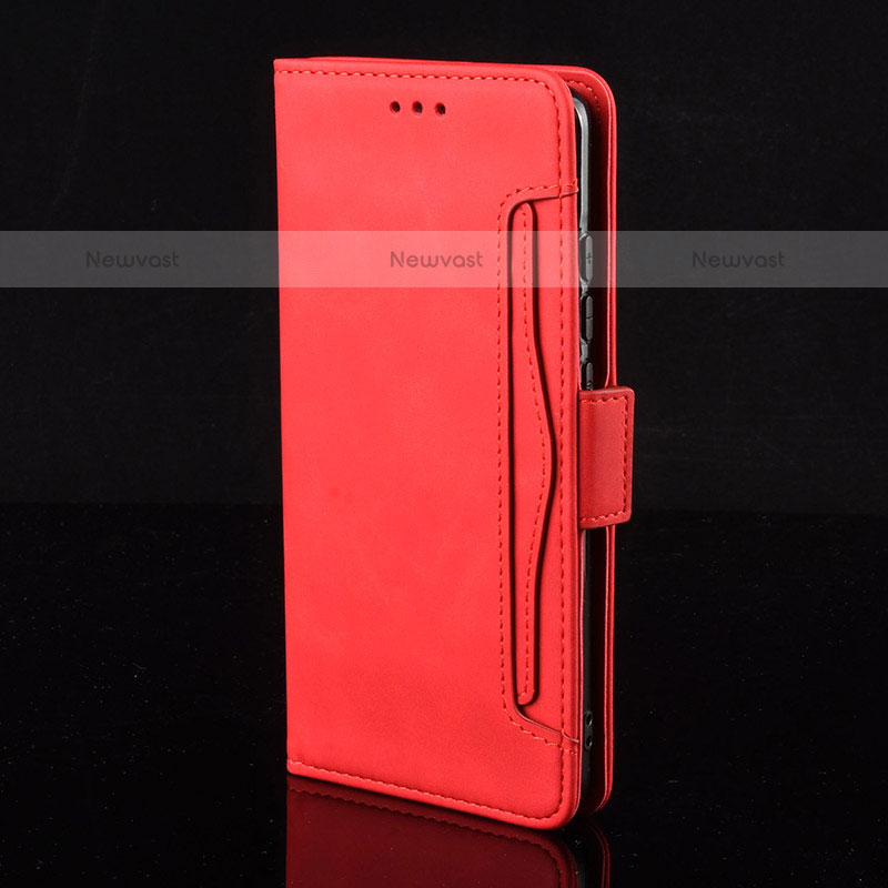 Leather Case Stands Flip Cover Holder BY3 for Samsung Galaxy Note 10 Plus 5G Red